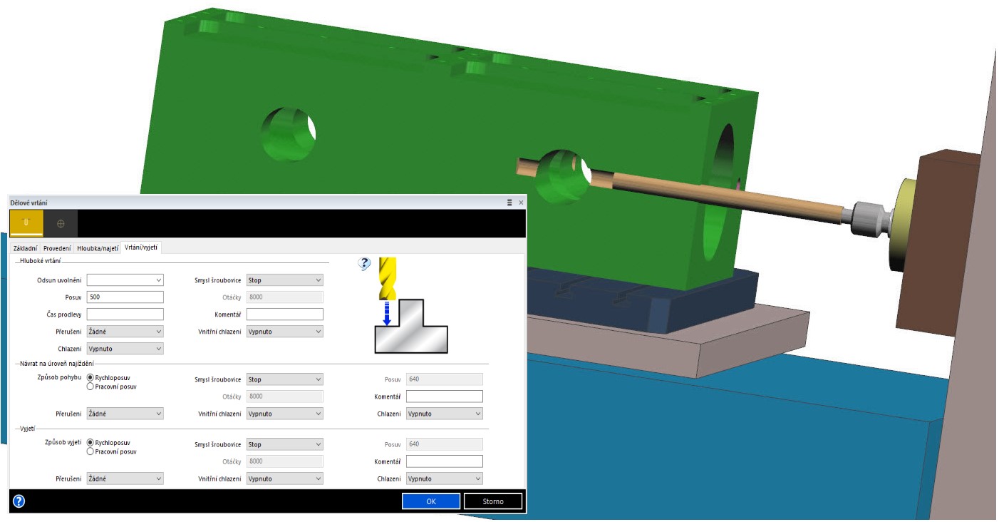 Delove vrtani - rozsirena a podrobnejsi nastaveni pro vrtani hlubokych der Delove vrtani - rozsirena a podrobnejsi nastaveni pro vrtani hlubokych der