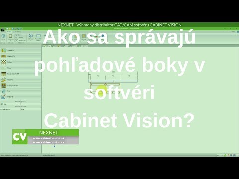 Ako sa správajú pohľadové boky v softvéri Cabinet Vision?